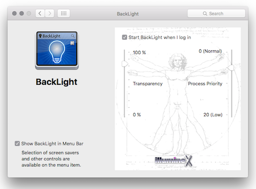 BackLight Preference Pane